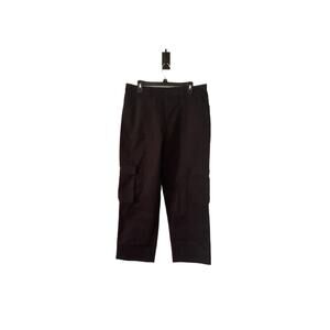 Etosell Womens Cargo Casual Straight Leg Pants Black Size XL